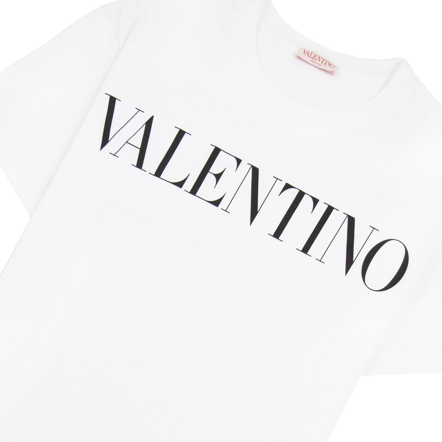 Valentino Logo Oversized T Shirt White A01