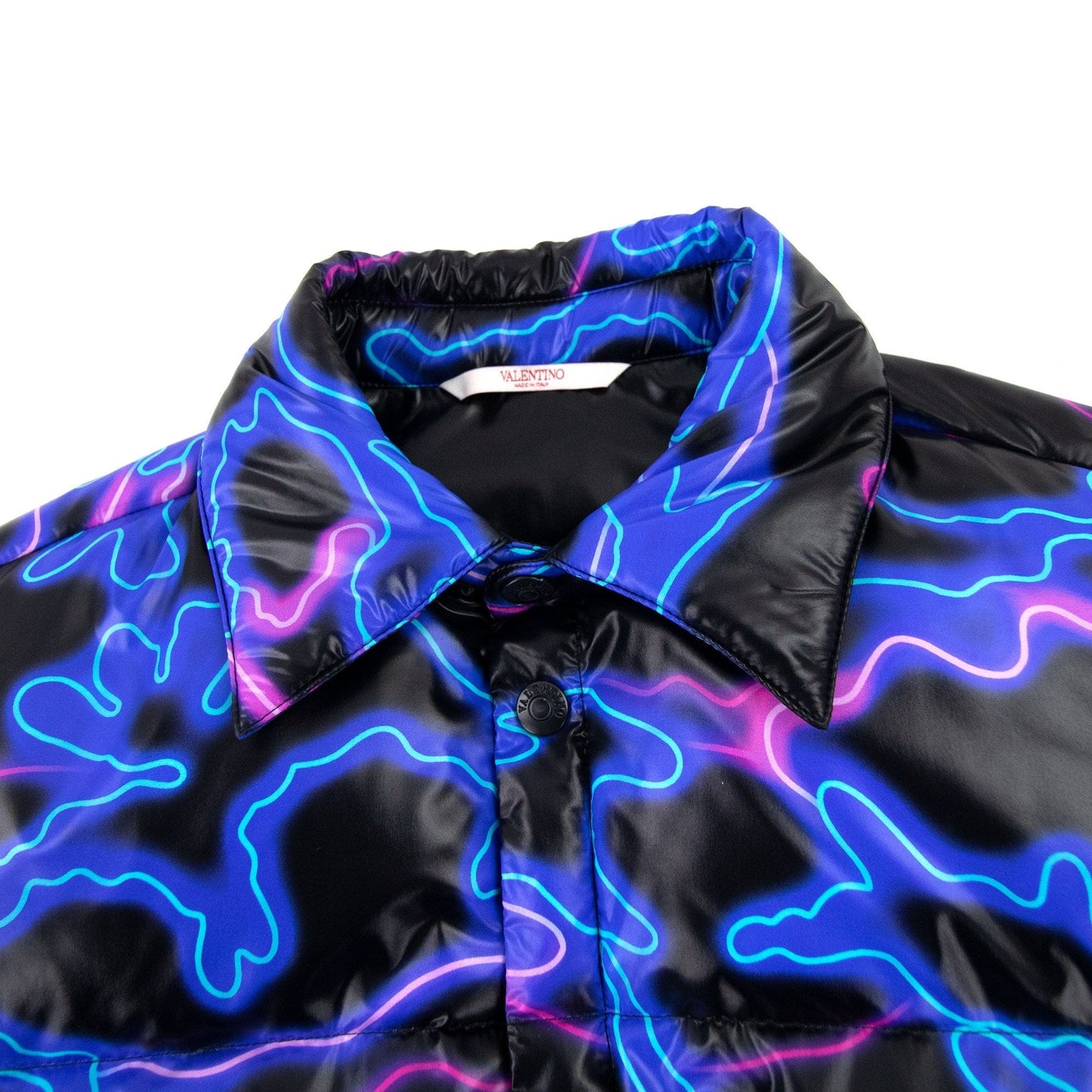 Valentino Neon Padded Jacket Neon Camo N36