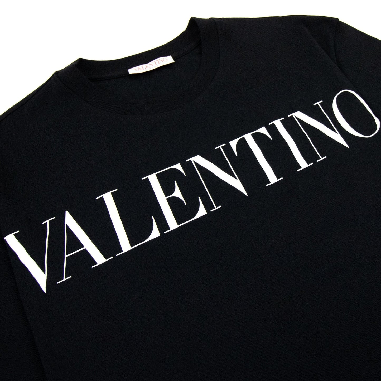 Valentino Logo Oversized T Shirt Black 0ni