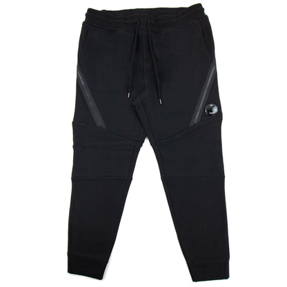 Cp Company Diagonal Raised Fleece Tapered Sweatpants Black 999