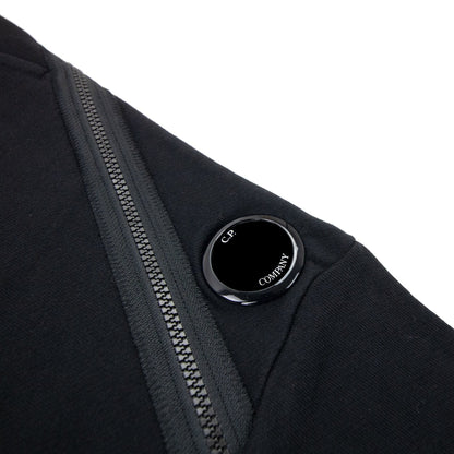 Cp Company Diagonal Raised Fleece Tapered Sweatpants Black 999