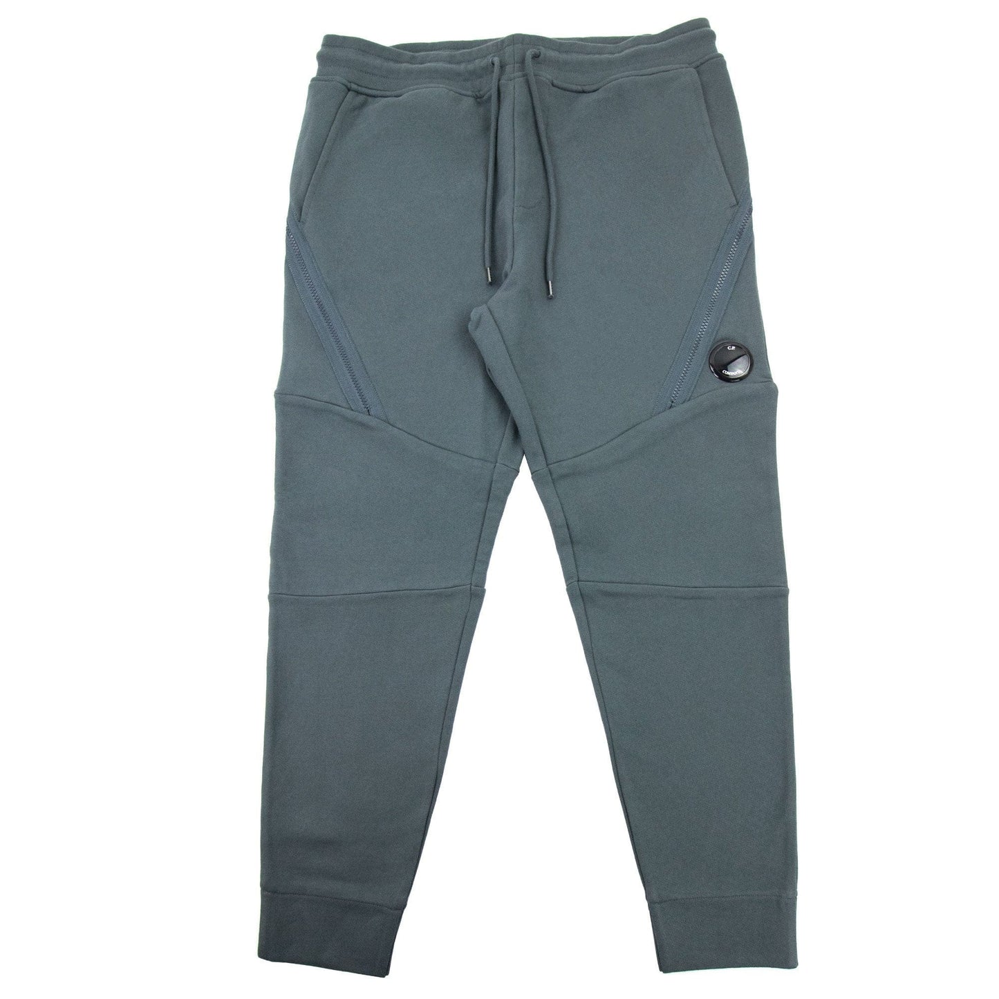 Cp Company Diagonal Raised Fleece Tapered Sweatpants Dark Shadow Grey 978