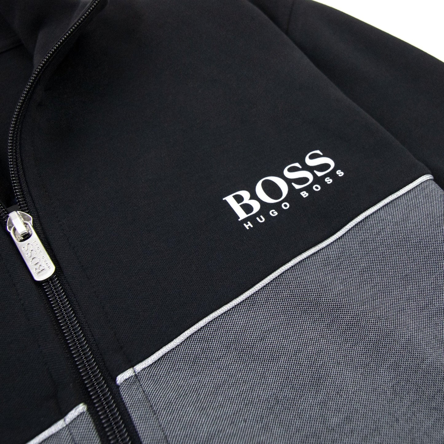 Hugo Boss Metalic Logo Tracksuit  Jacket Black 001