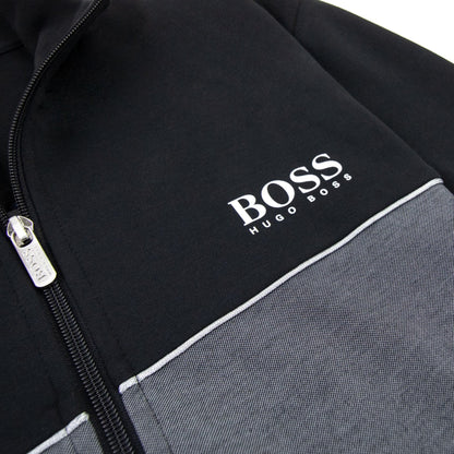 Hugo Boss Metalic Logo Tracksuit  Jacket Black 001