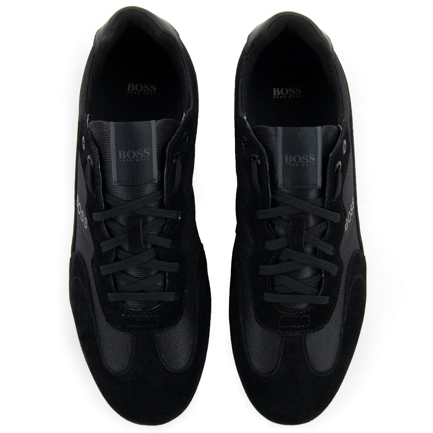 Hugo Boss Rusham Logo Detail Low Top Trainer Black 005