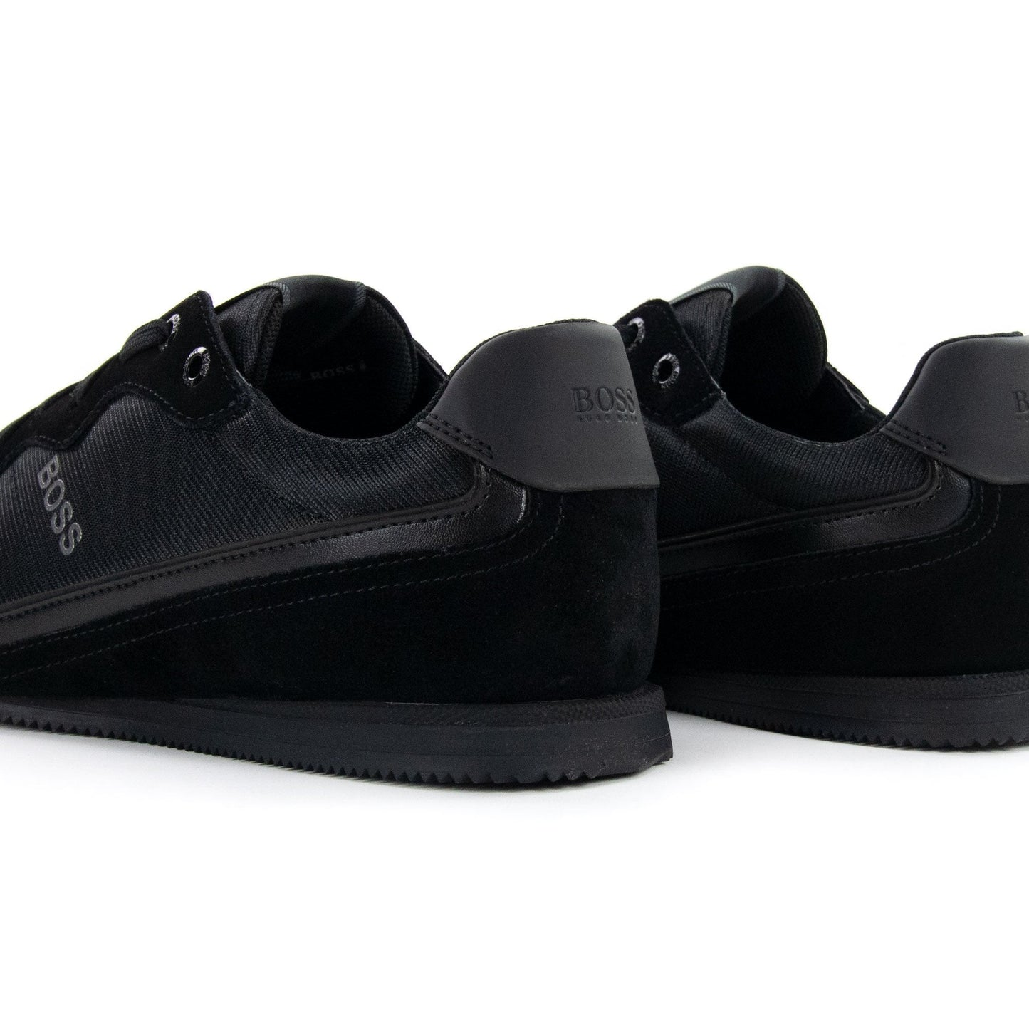 Hugo Boss Rusham Logo Detail Low Top Trainer Black 005