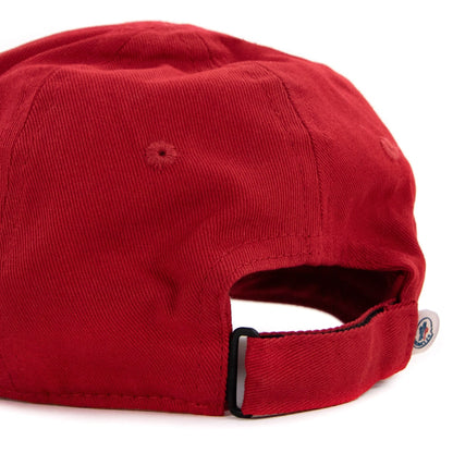 Moncler Junior Basic Logo Cap Red 455
