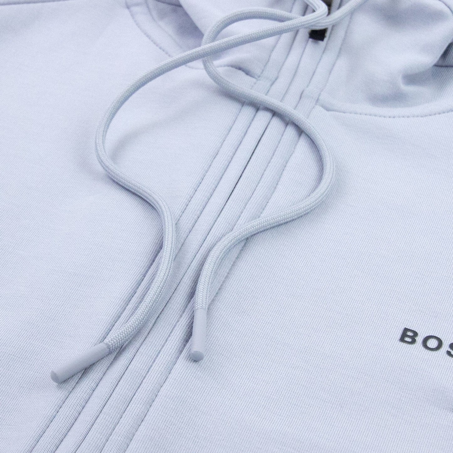 Hugo Boss Saggy 1 Logo Zip Up Sweatshirt Light Blue 481