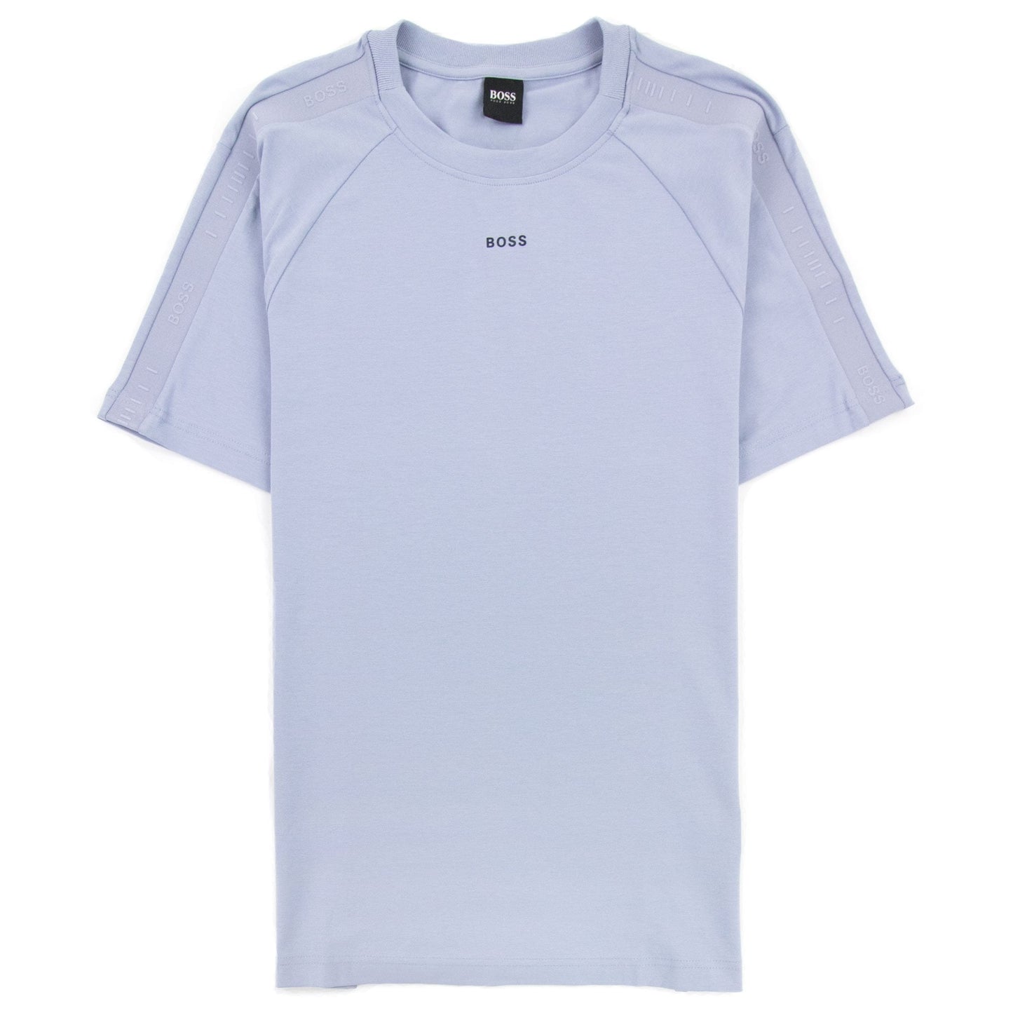 Hugo Boss Tee Tape Logo T Shirt Light Blue 481