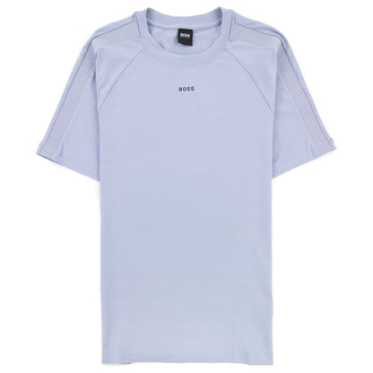 Hugo Boss Tee Tape Logo T Shirt Light Blue 481