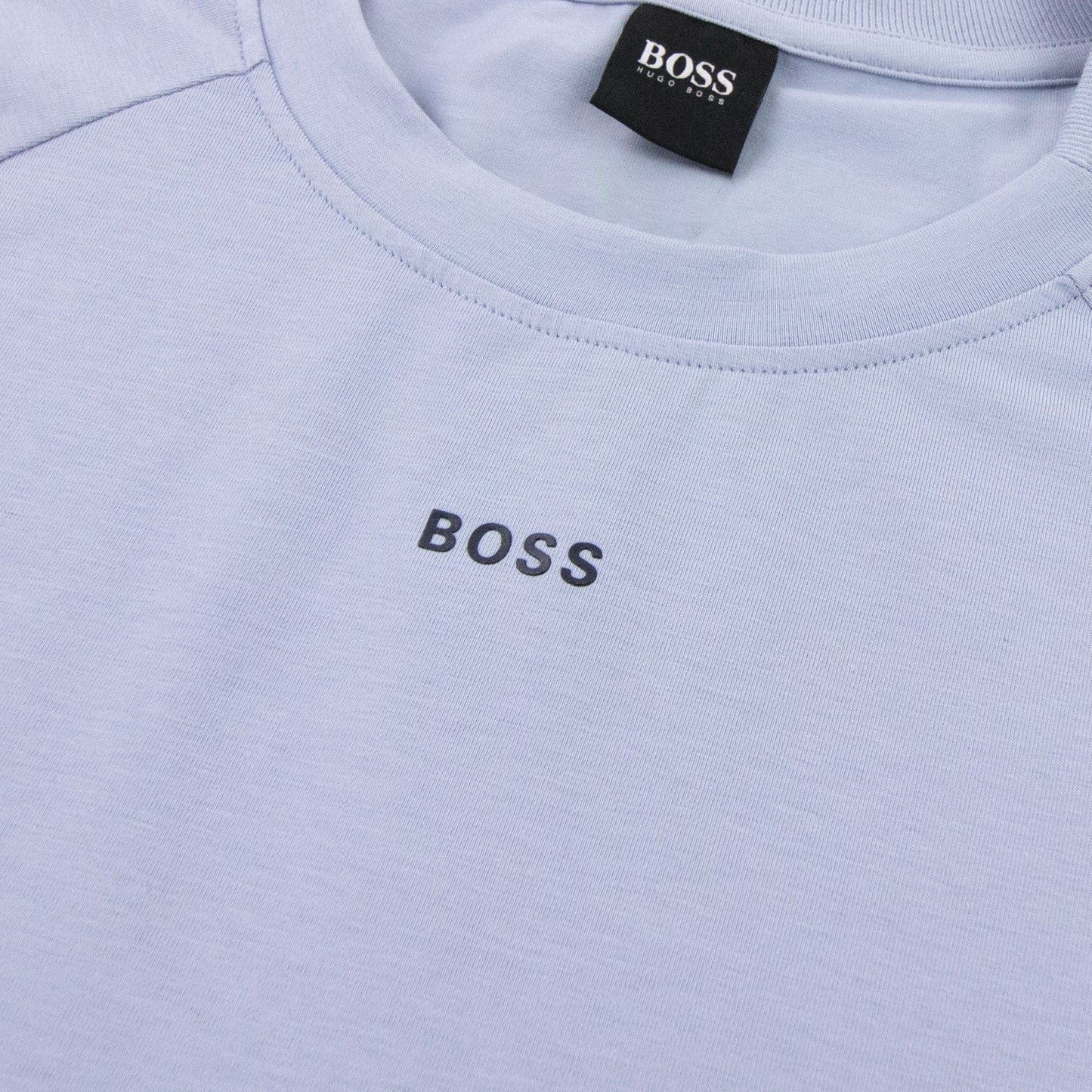 Hugo Boss Tee Tape Logo T Shirt Light Blue 481