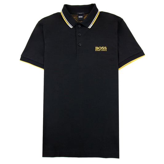 Hugo Boss Paddy Pro Golf Polo Shirt Black 001