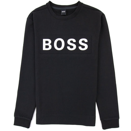 Hugo Boss Salbo 1 Printed Logo Sweatshirt Black 001