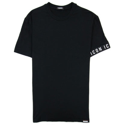 Dsquared2 Swim Shorts & Underwear Dsq2 Icon Arm Band T-shirt Black/black
