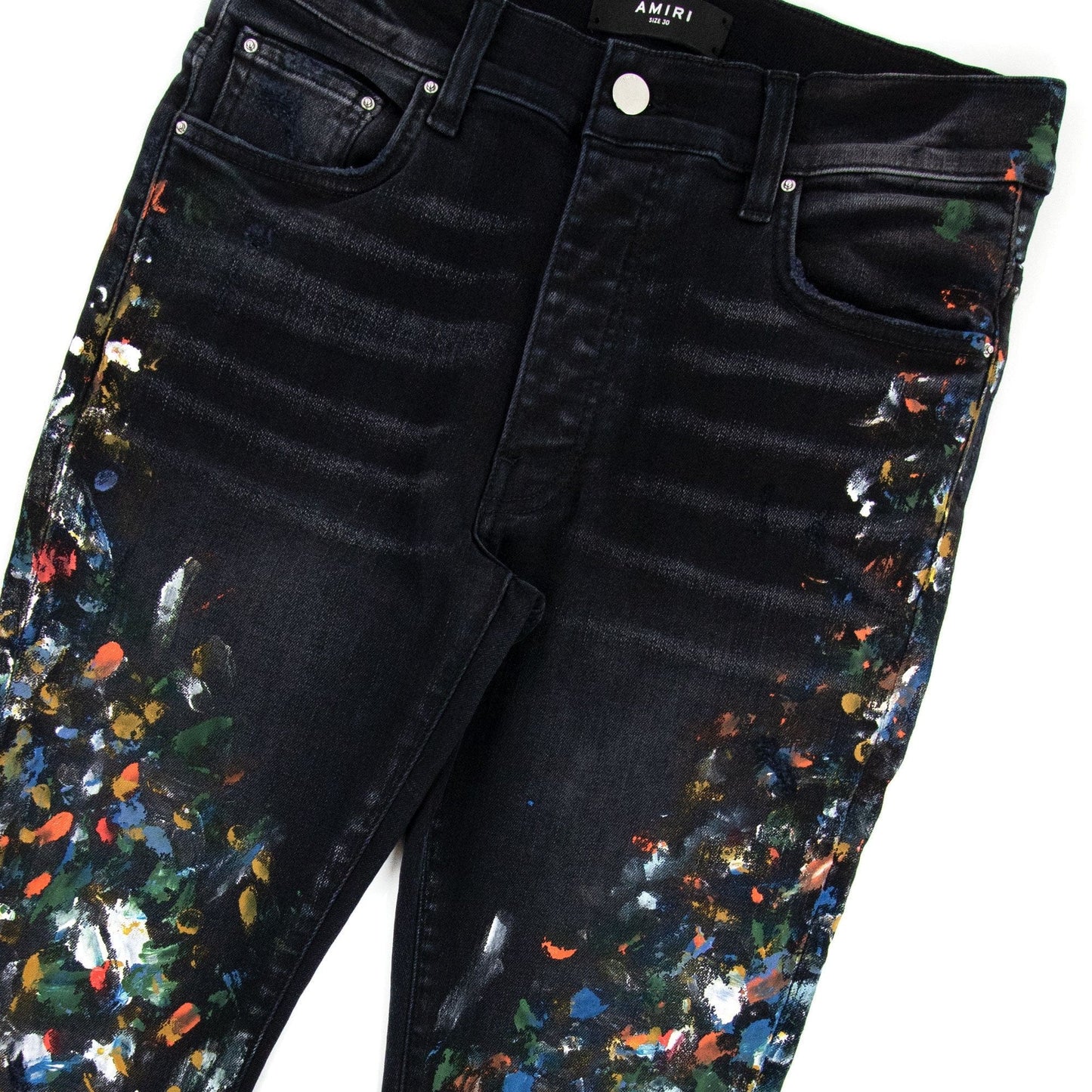 Amiri Skinny Painter Jeans Aged Black