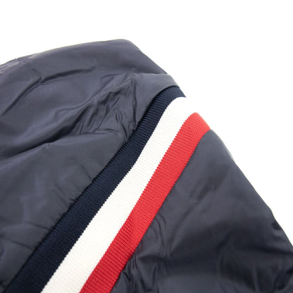 Moncler Junior Maglia Logo Zip Up Cardigan Navy 778