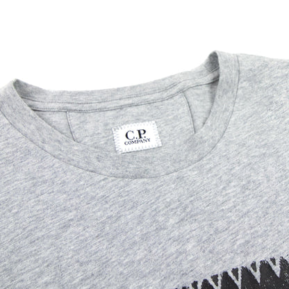 Cp Company Patch Logo T-shirt Grey Black