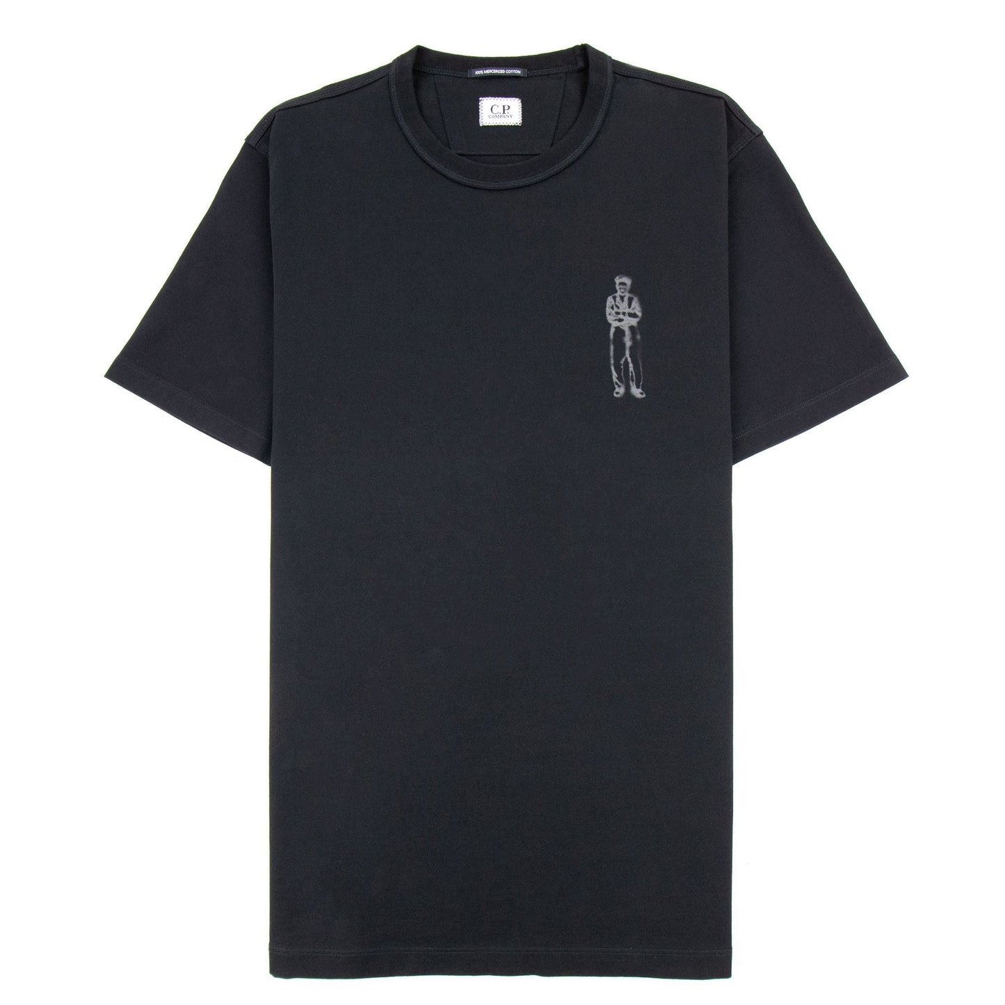 Cp Company 30/2 Mercerized Jersey Sailor T Shirt Black 999
