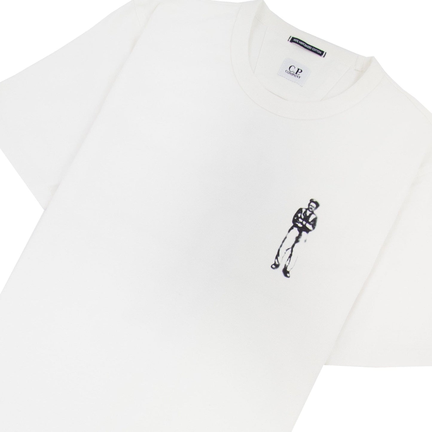 Cp Company 30/2 Mercerized Jersey Sailor T Shirt White 103