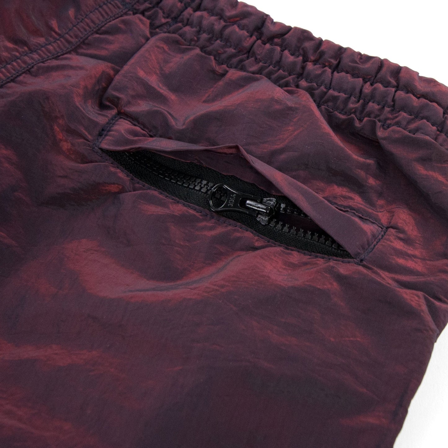 Stone Island Junior B0337 Nylon Metal Coloured Weft Swim Shorts Red V1028