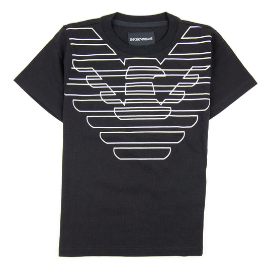 Emporio Armani Jnr Eagle Logo Tshirt Black APR1