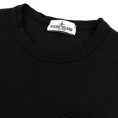 Stone Island Junior 62040 Bubble Gum Print Sweatshirt Black V0029