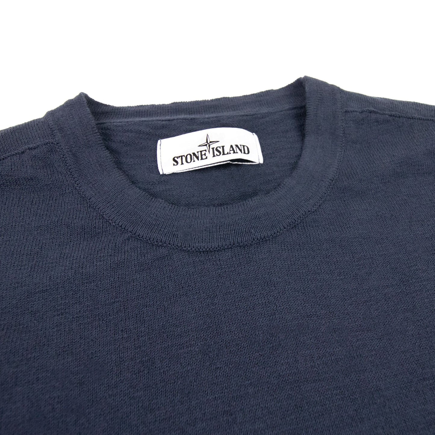 Stone Island 502b0 Fine Knit Sweater Navy Blue V0020