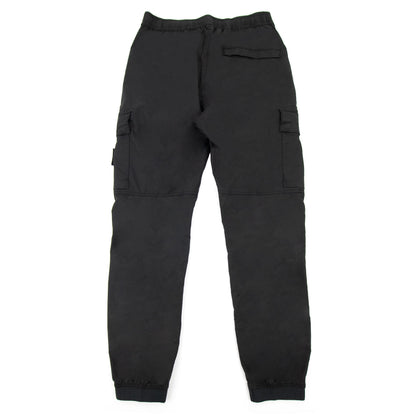 Stone Island 31303 Stretch Cotton Tela Paracadute Garment Dye Black V0029