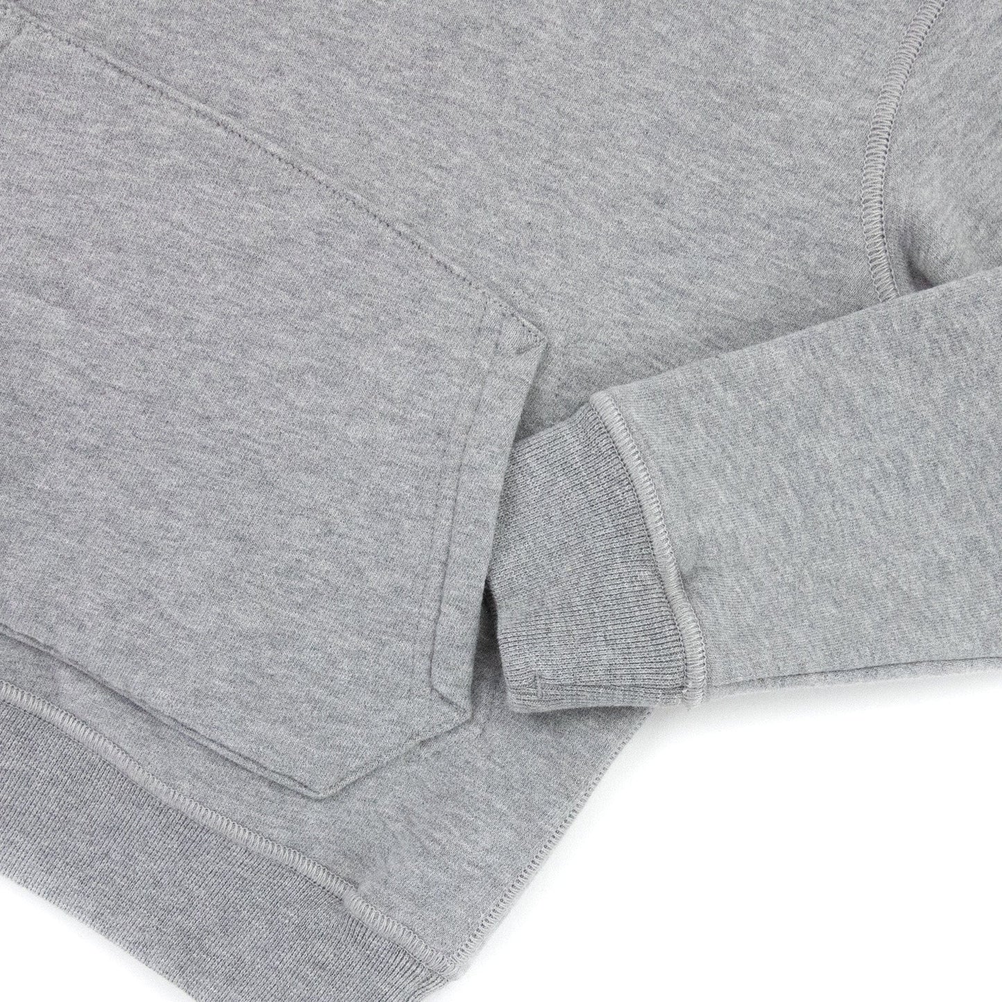 Stone Island Junior Arm Badge Hooded Sweatshirt Grey V0064