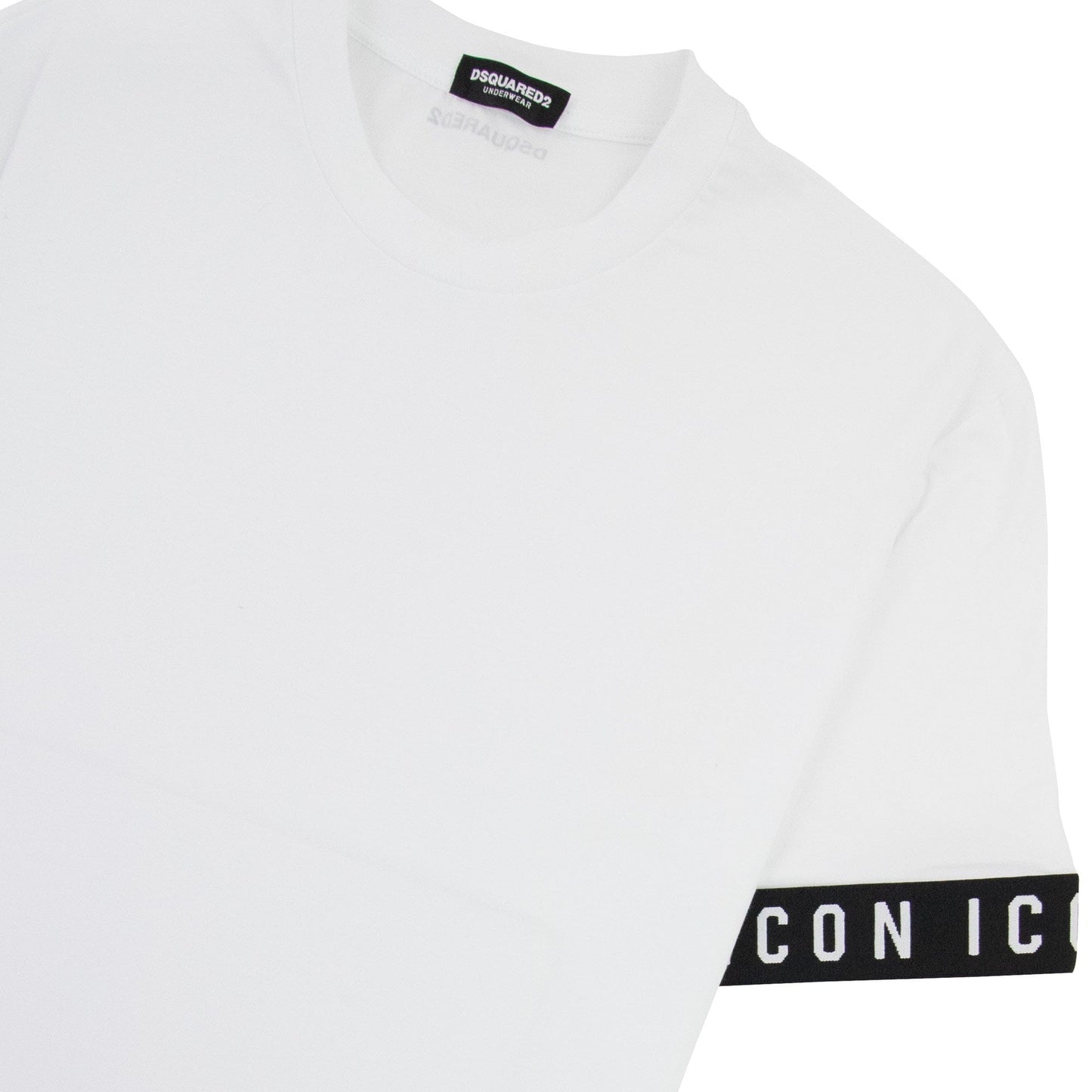 Dsquared2 Swim Shorts & Underw Dsq2 Icon Arm Band T-shirt White