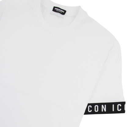 Dsquared2 Swim Shorts & Underw Dsq2 Icon Arm Band T-shirt White