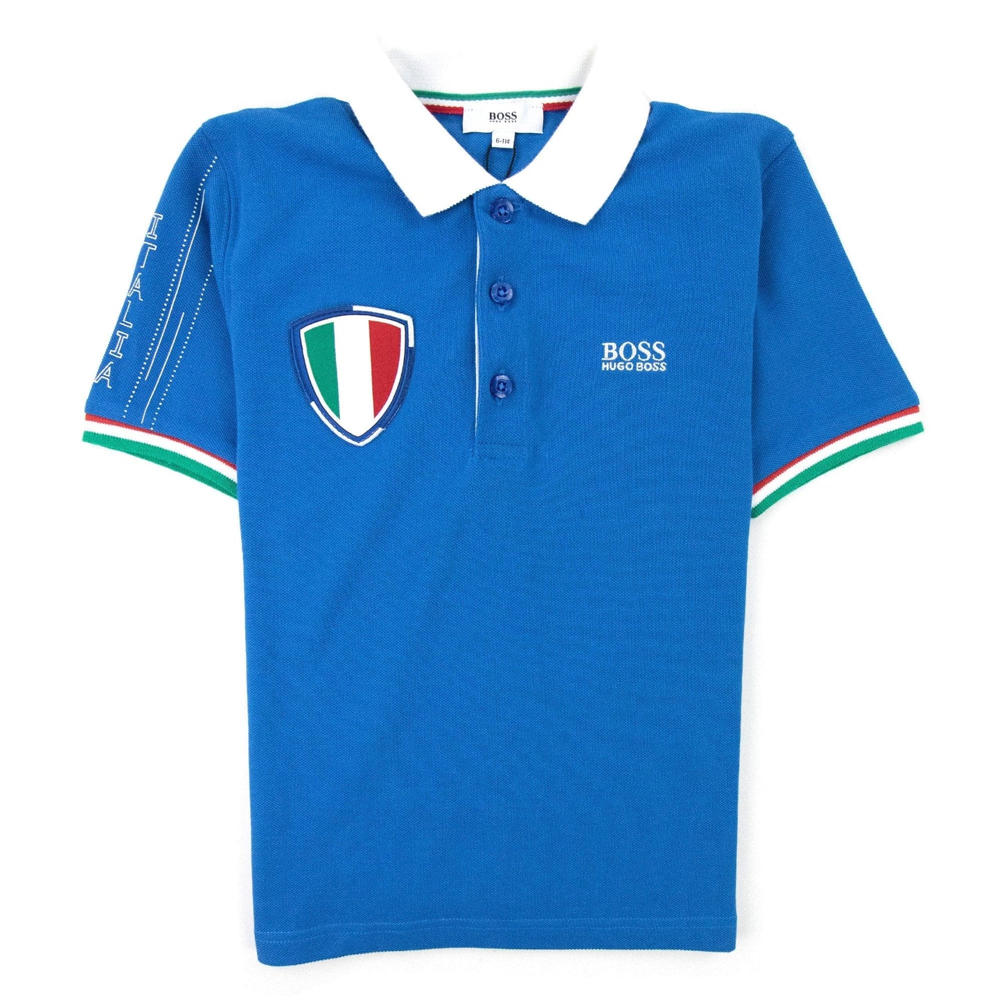 Hugo Boss Kids Italia Sport S/s Polo Blue
