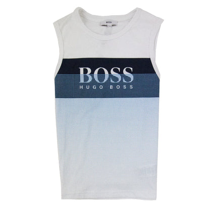 Hugo Boss Kids Logo Tank Top White