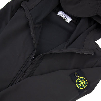 Stone Island 40427 Dye Technology Light Soft Shell Jacket Black V0029