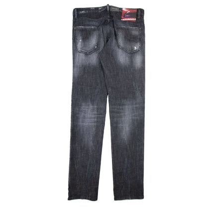 Dsquared2 Black Knee Patch Cool Guy Jean Black