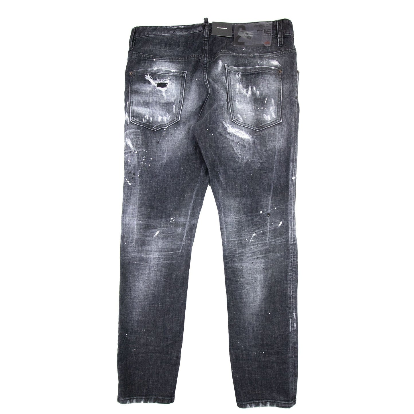 Dsquared2 Black Ripped Wash Skater Jean Black