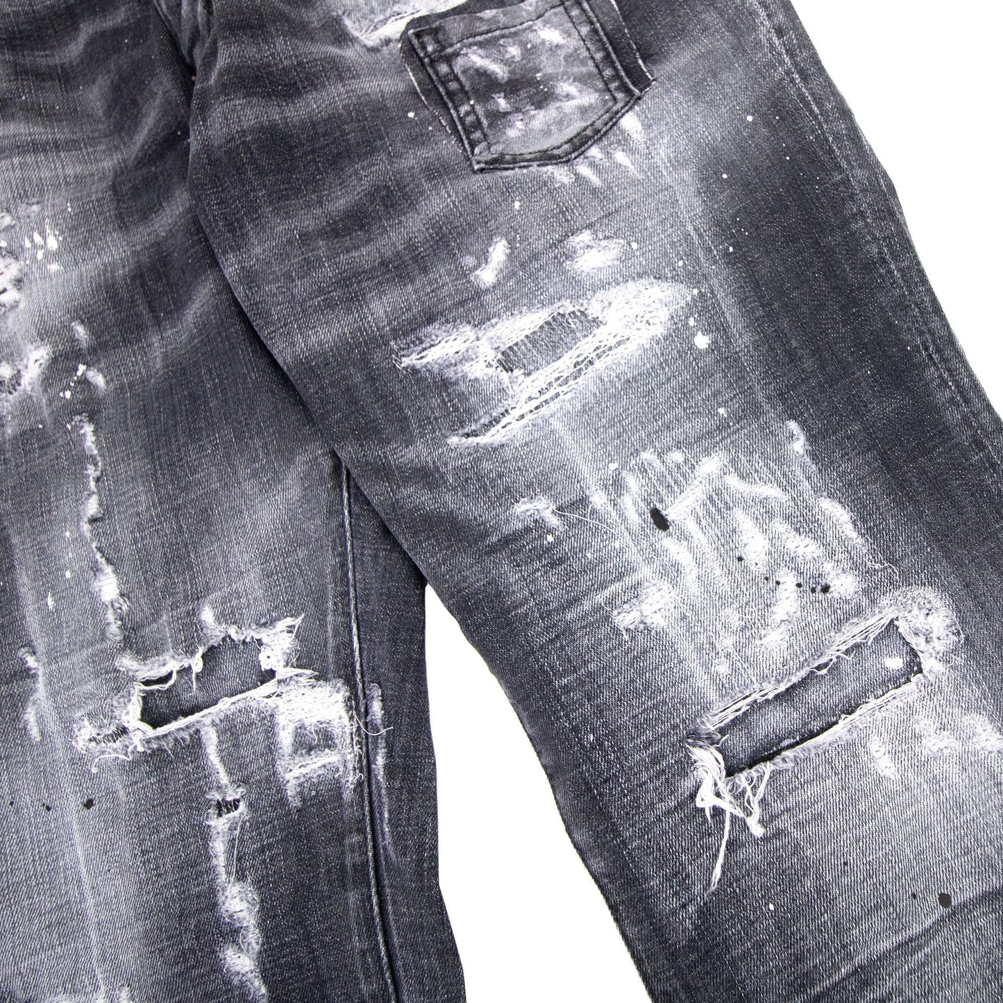 Dsquared2 Black Ripped Wash Skater Jean Black