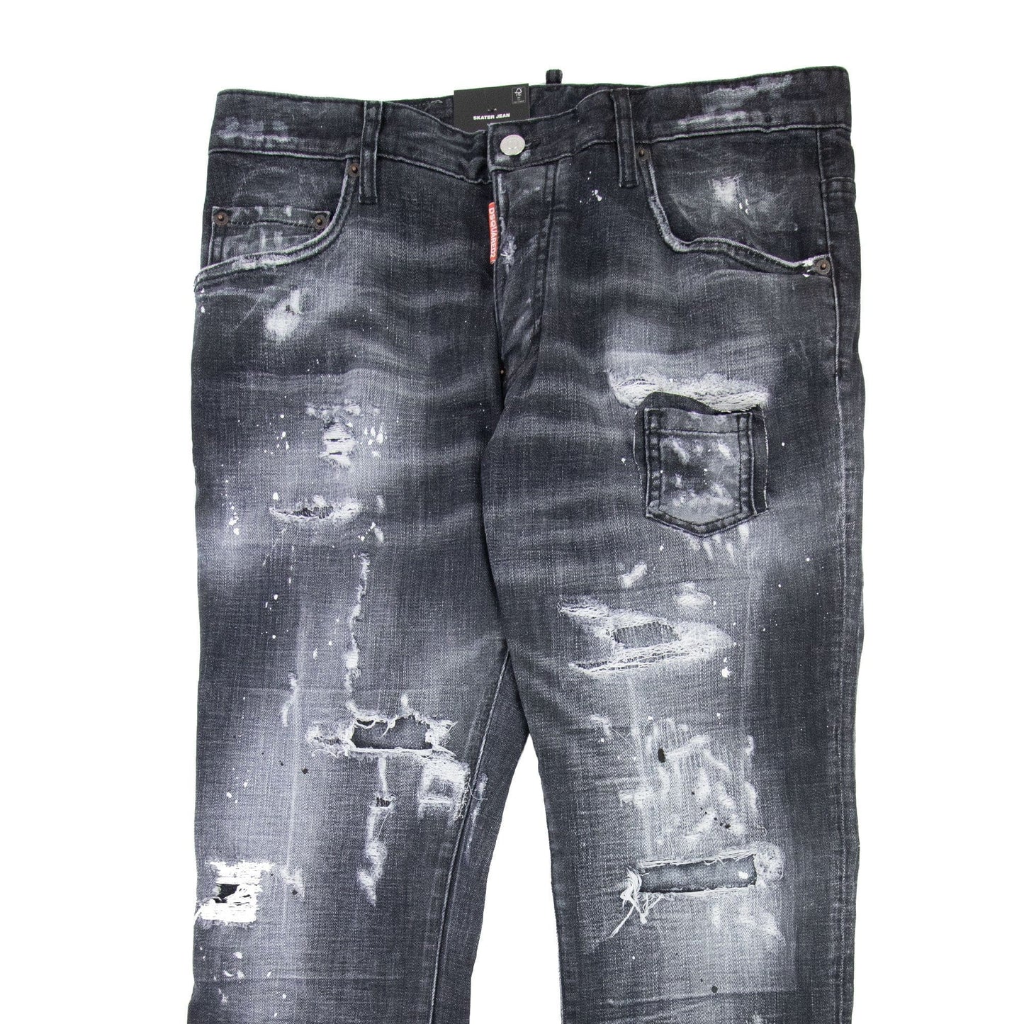 Dsquared2 Black Ripped Wash Skater Jean Black
