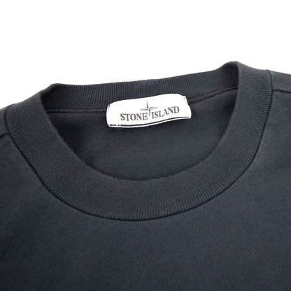 Stone Island Stone Island Garment Dyed Heavy Cotton Sweater Navy Blue V0020