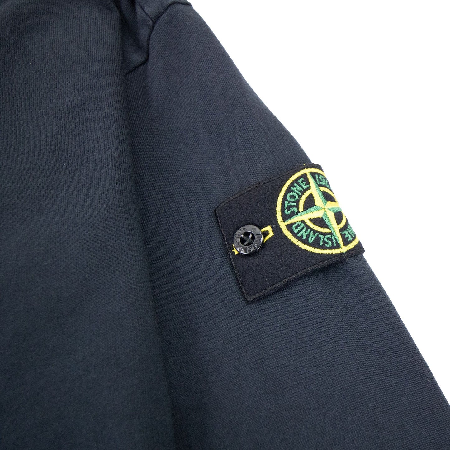 Stone Island Stone Island Garment Dyed Heavy Cotton Sweater Navy Blue V0020