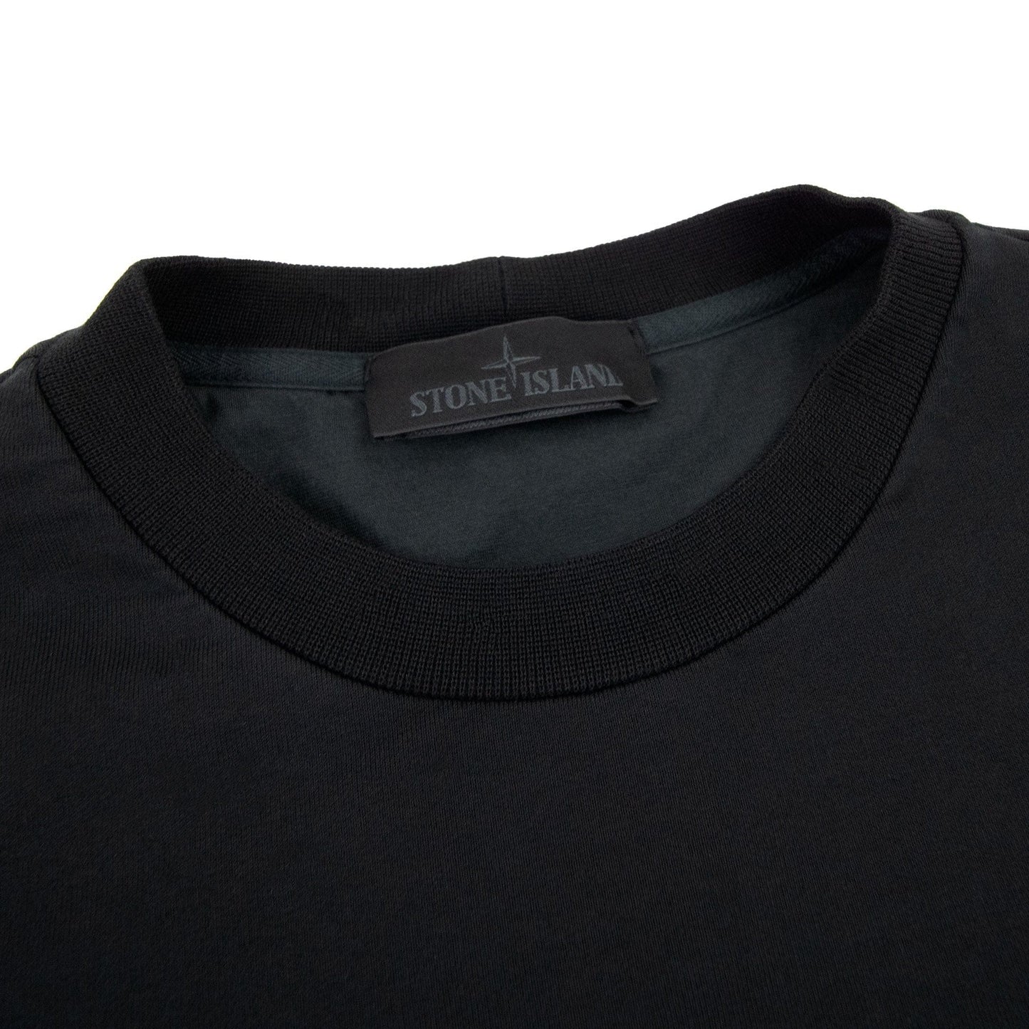 Stone Island 632f3 Cotton Stretch Fleece_ghost Piece_garment Dy Black V0029
