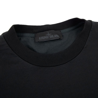 Stone Island 632f3 Cotton Stretch Fleece_ghost Piece_garment Dy Black V0029