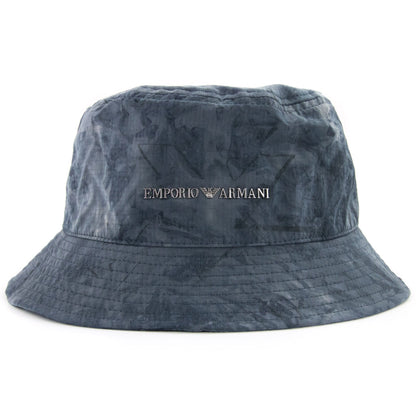Emporio Armani Gradient Nylon Cloche Hat Grey