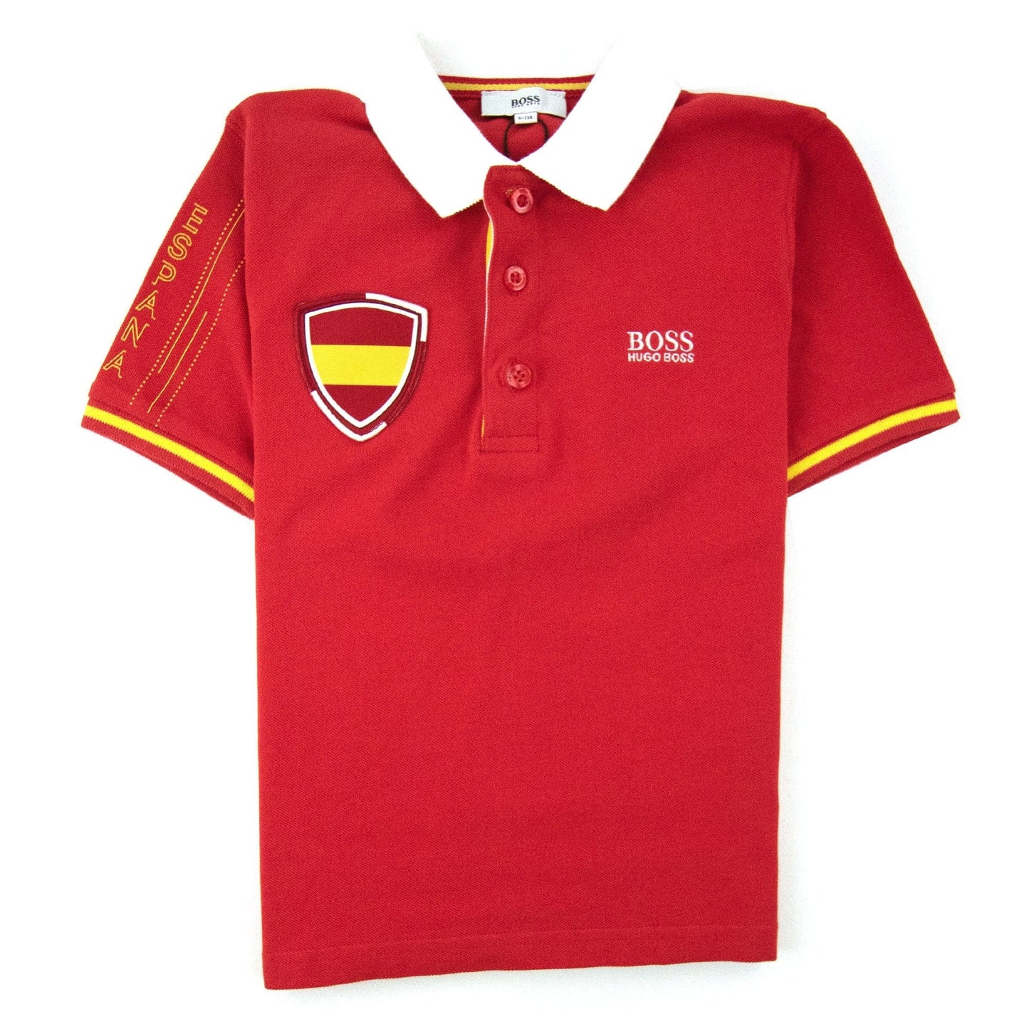 Hugo Boss Kids Spain Football S/s Polo Red