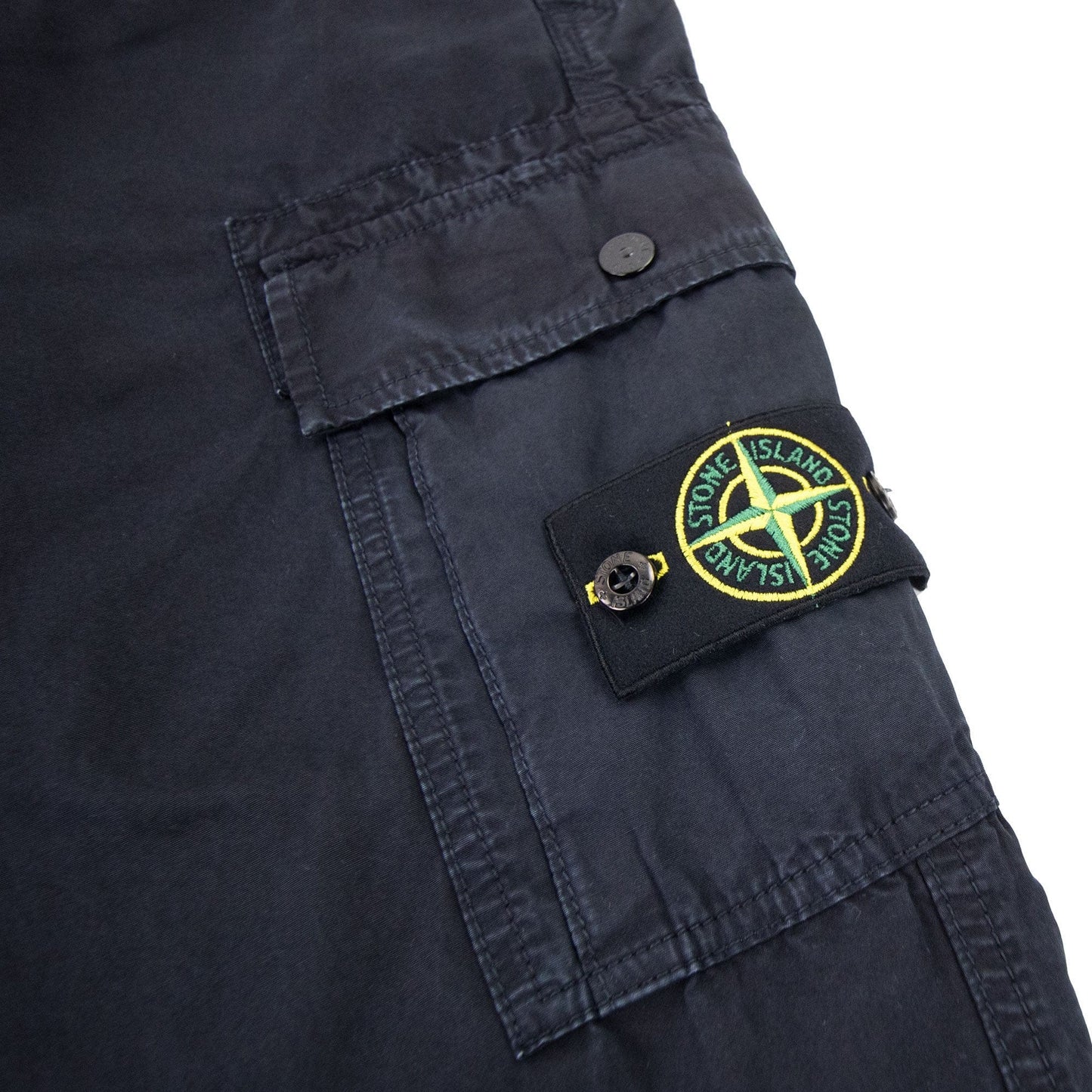 Stone Island Compass Badge Cargo Trousers Navy V0120