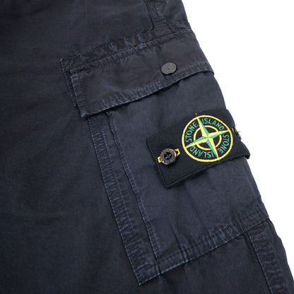 Stone Island Compass Badge Cargo Trousers Navy V0120
