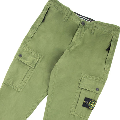 Stone Island Compass Badge Cargo Trousers Green V0158