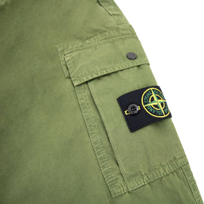 Stone Island Compass Badge Cargo Trousers Green V0158