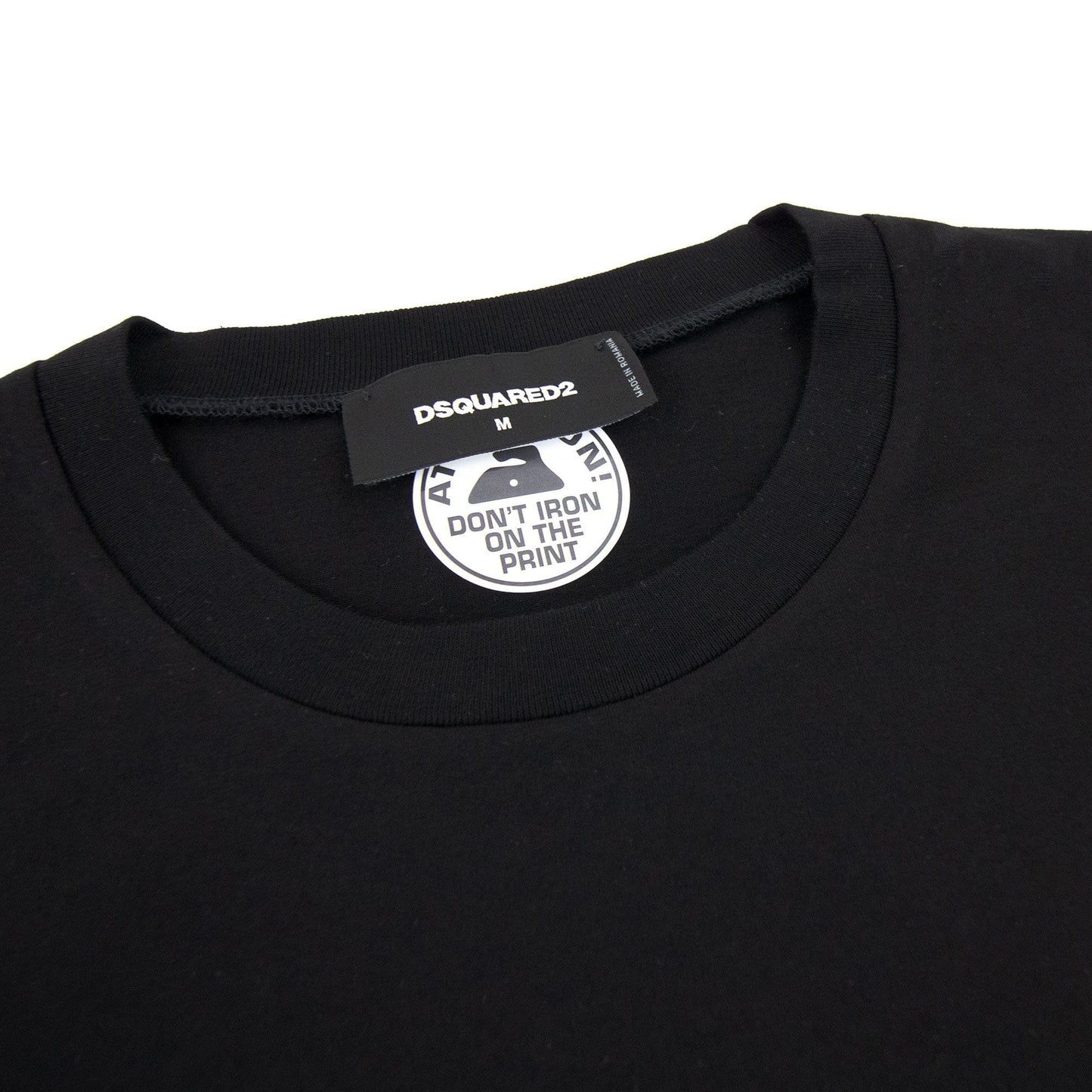Dsquared2 Logo Super Crew T Shirt Black 900