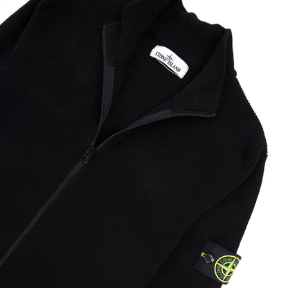 Stone Island 551d8 Knitted Cardigan Black V0029